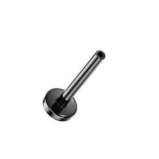 Threadless Black Titanium Flatback Stud Base