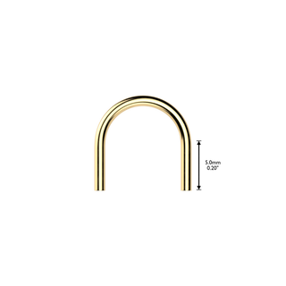 Titanium Threadless U Hoop Base