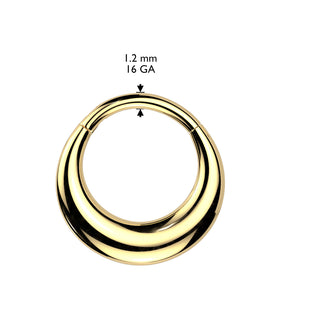 Simple Puff Hinged Segment Ring (16g)