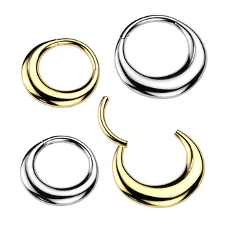 Simple Puff Hinged Segment Ring (16g)