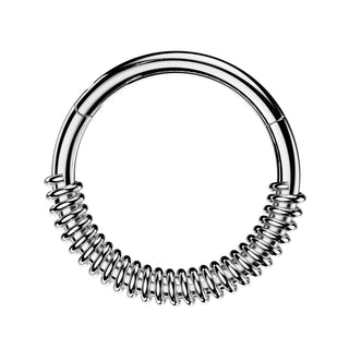 Half Coil Hinged Segment Ring (16g)