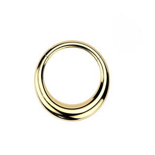 Gold Titanium Puff Hinged Segment Ring (16g)