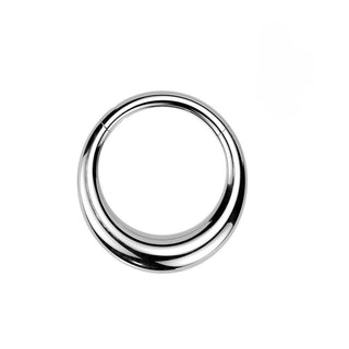 Titanium Puff Hinged Segment Ring (16g)