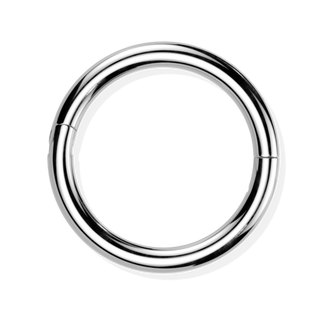 Titanium Hinged Ring - Hook Closure