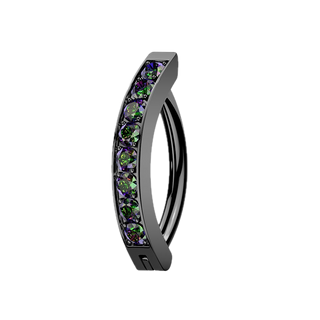 Titanium Hinged Hoop Belly Button Ring