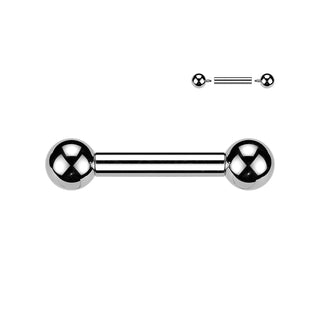 Titanium Internally Threaded Large Gauge Barbell