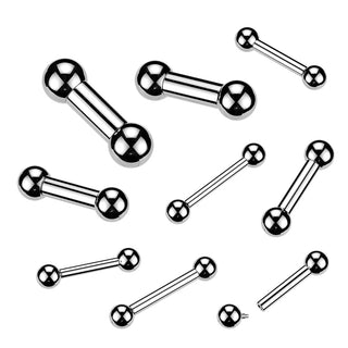 Titanium Internally Threaded Large Gauge Barbell