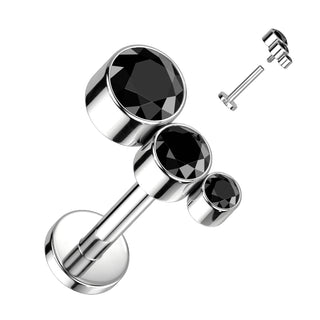 Titanium Internally Threaded Bubbles Stud