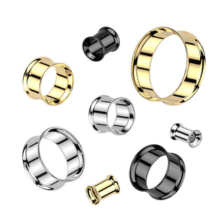 Implant Grade Titanium Double Flare Tunnel - Gold