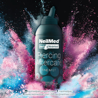 NeilMed Piercing Aftercare Saline Spray Fine Mist - Large 177ml / 6.3oz