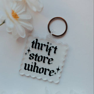Acrylic Keychain, Thrift Store Whore