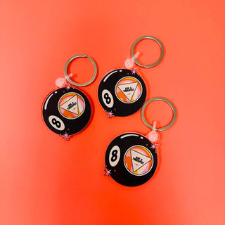 Acrylic Keychain, Magic 8 Ball Ask a Therapist