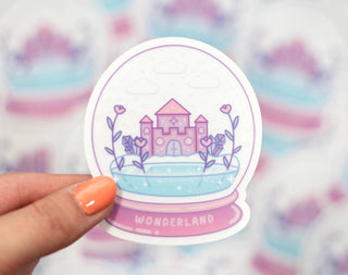 Snowglobe Clear Sticker