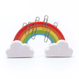 Rainbow Magnetic Paperclip Holder