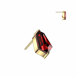 Titanium CZ Kite Push Fit Top