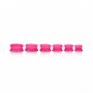 Pink Silicone Ear Skin (4mm-25mm)