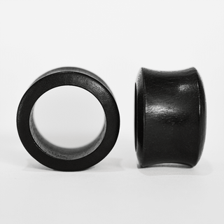Black Areng Wood Double Flare Tunnel (5mm-25mm)