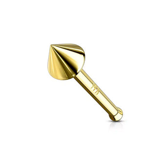 14ct Gold Spiked Nose Bone (20g)