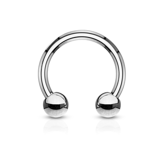 Surgical Steel Horseshoe Ring (18g-14g)