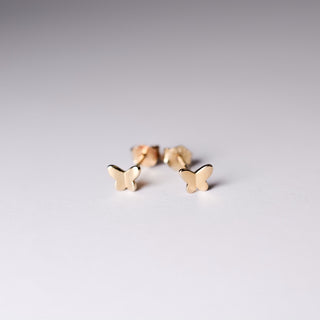 Mini Butterfly Studs - Gold
