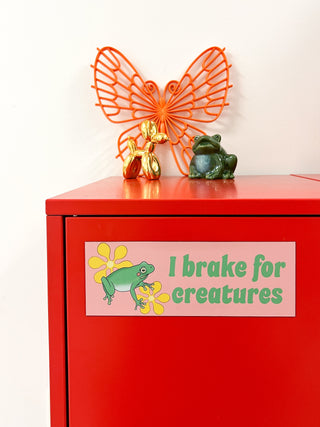 'I Brake For Creatures' Car Magnet