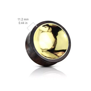 Gold Inlay Sono Wood Plug