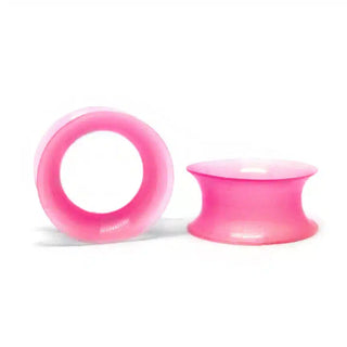 Pink Silicone Ear Skin (4mm-25mm)