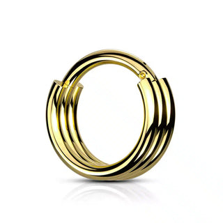 Gold Layered Hinged Segment Ring (16g)