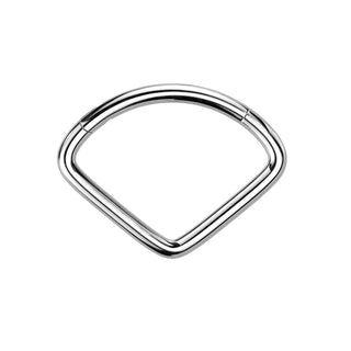 Titanium Chevron Hinged Segment Ring (16g)
