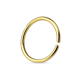 Yellow Gold Titanium Seamless Ring (20g-18g)