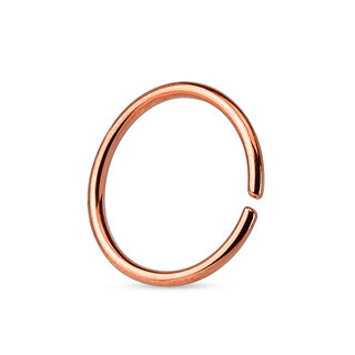 Rose Gold Steel Seamless Ring (20g-14g)