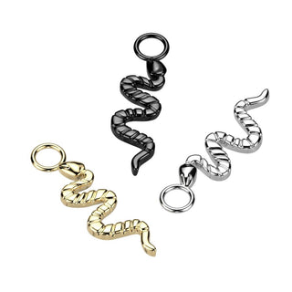 Snake Charm - Silver Titanium