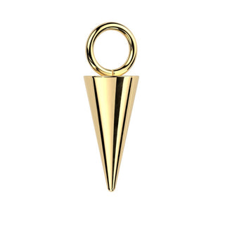 Spike Charm - Gold Titanium