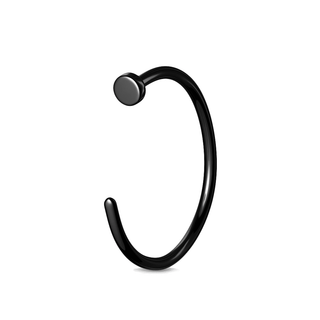Black Titanium Nose Hoop (20g & 18g)