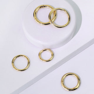 14ct Gold Hinged Segment Ring (18g-14g)