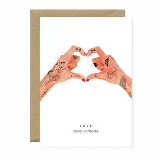 Hands Of Love Greeting Card