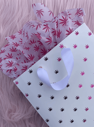 Magenta Polka Dot Gift Wrap