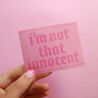 'Not That Innocent' Sticker