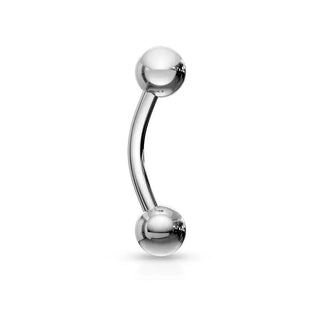 Surgical Steel Curved Barbell (16g-10g)
